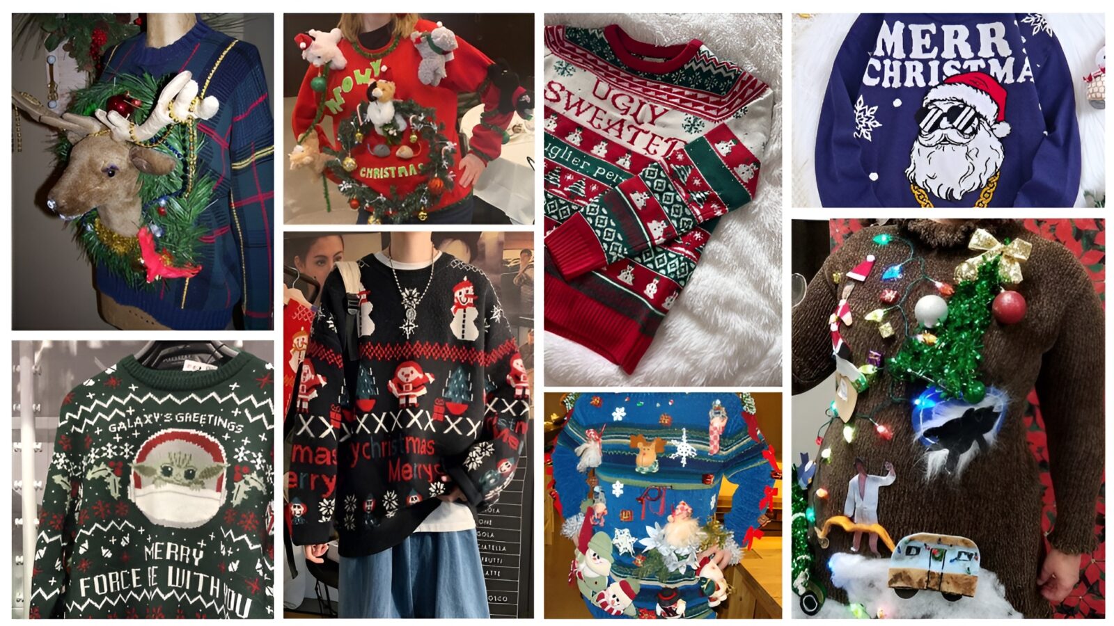 Christmas ugly sweater contest